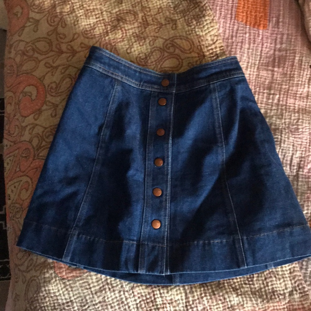 Madewell jean skirt